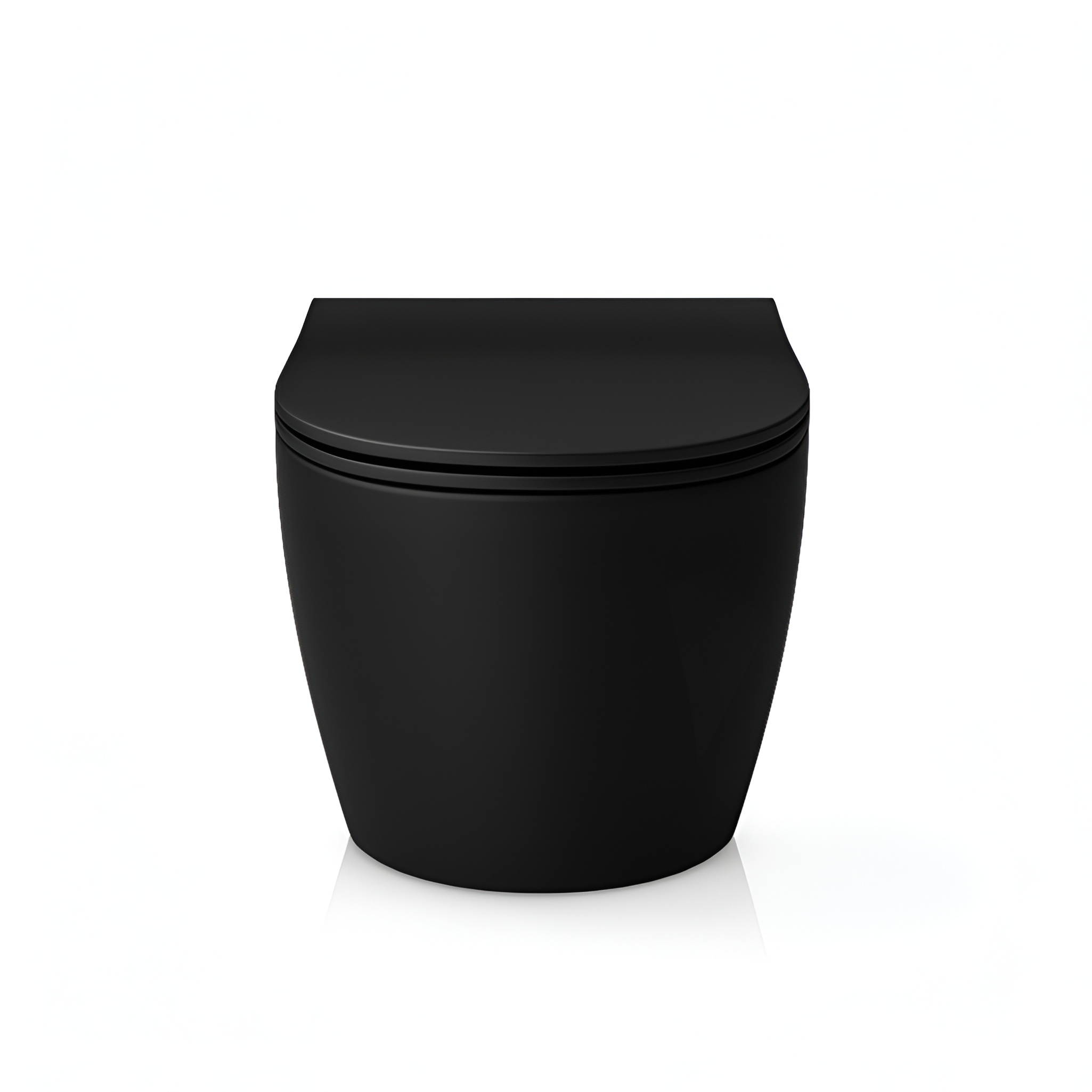 WC suspendu Sinto Black 2.0 noir mat sans bride