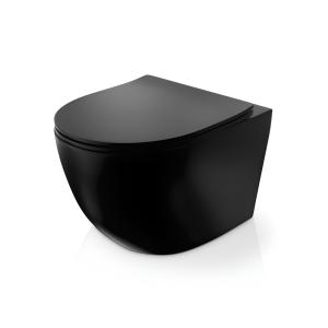 WC suspendu Sinto Black 3.0 – rinçage tourbillonnaire efficace et design moderne - Image supplémentaire