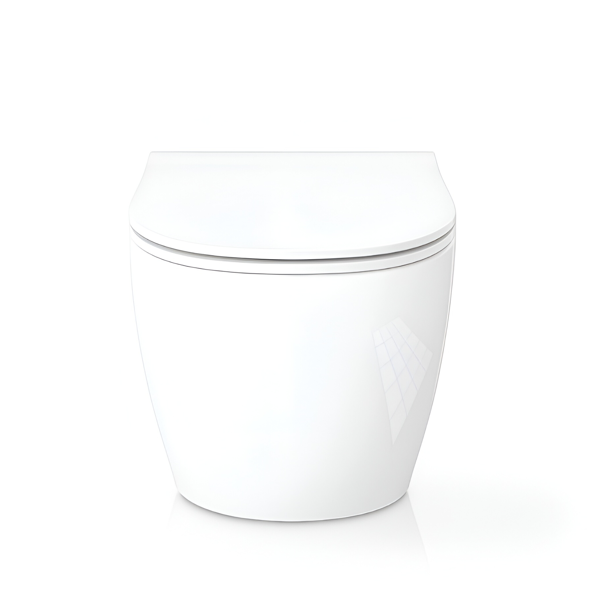 WC suspendu Sinto Grande 2.0 blanc brillant avec abattant blanc