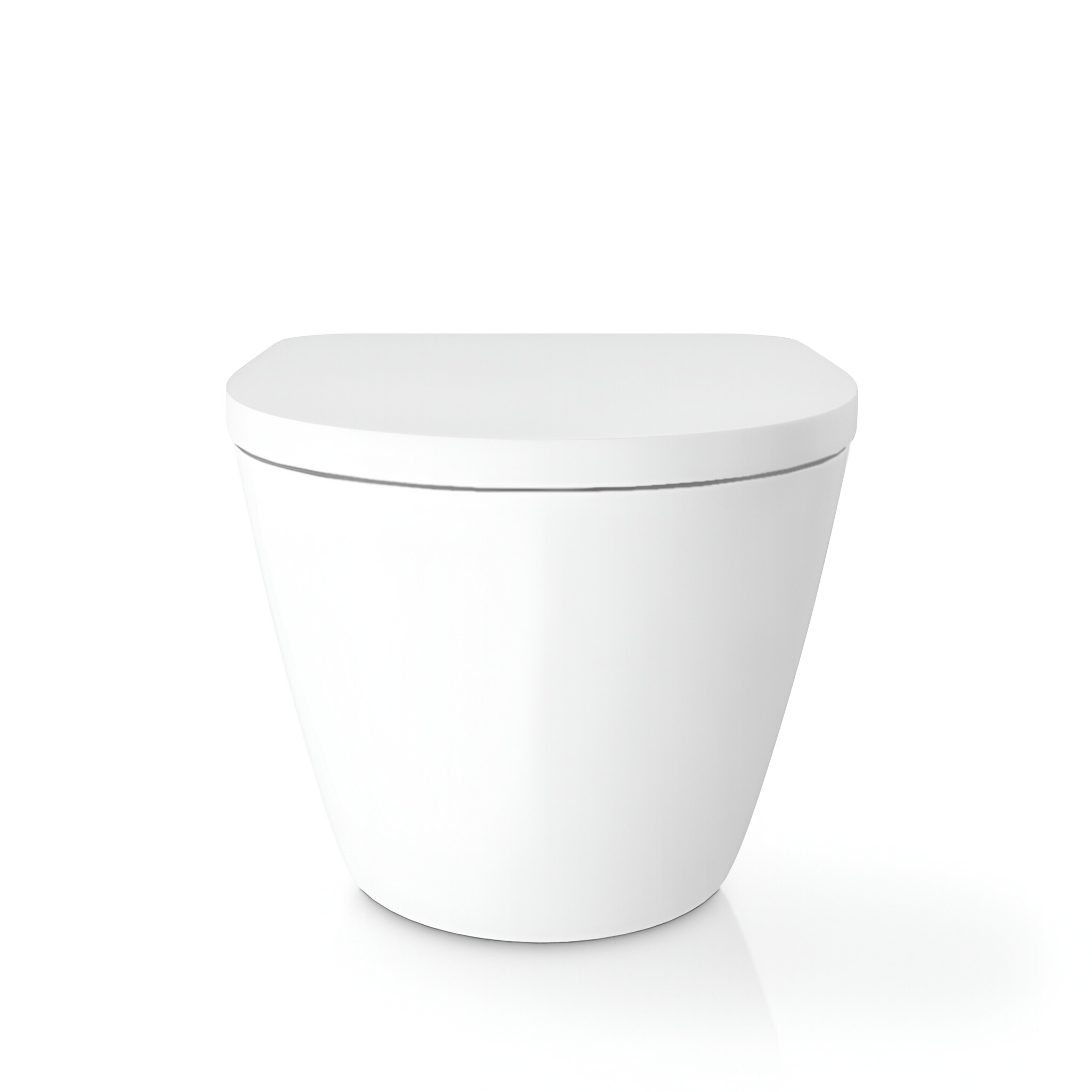 WC suspendu SOFI blanc brillant avec abattant blanc