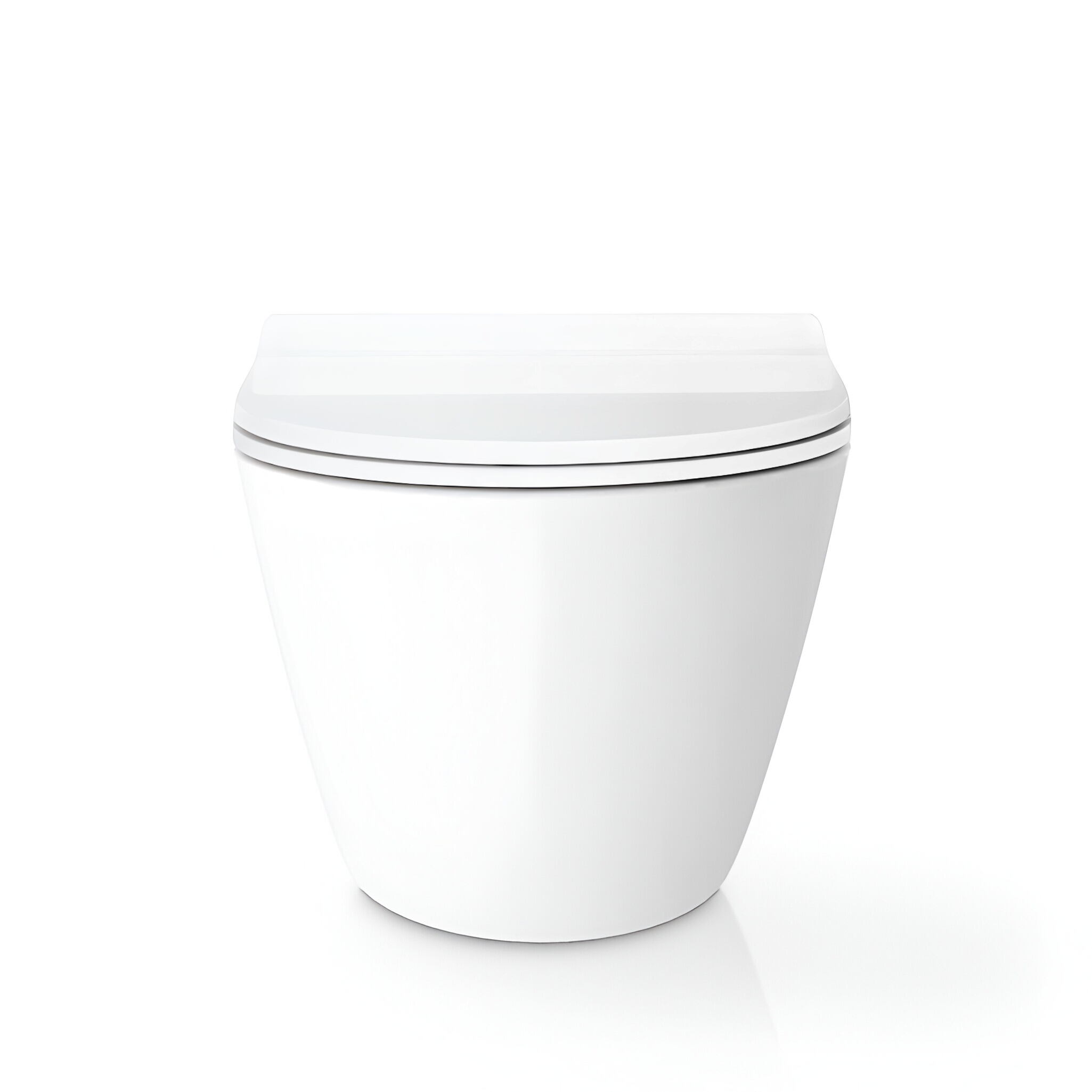 WC suspendu SOFI SLIM blanc brillant avec abattant Slim blanc