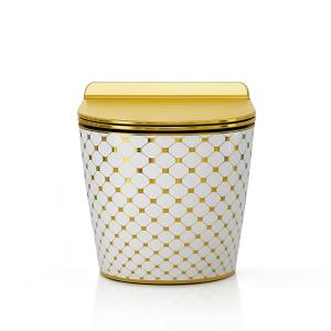 WC suspendu SOFI SLIM CHECKED GOLD - Image supplémentaire