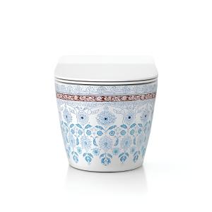 WC suspendu Sofi Slim Folklor – céramique de WC suspendue au design élancé - Image supplémentaire