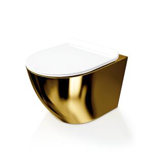 WC suspendu Sofi Slim Or/Blanc - Image supplémentaire