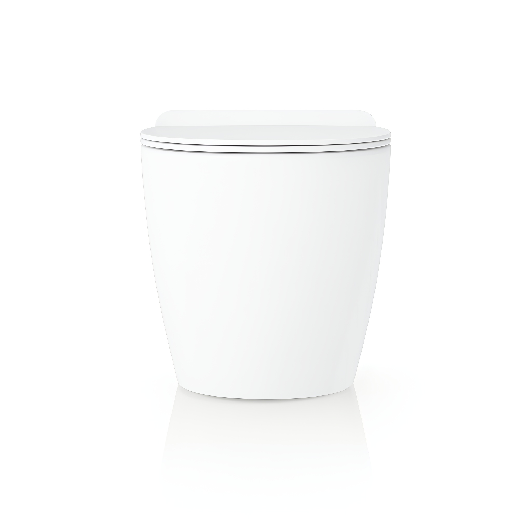 WC à poser Sofi sans bride, en blanc brillant