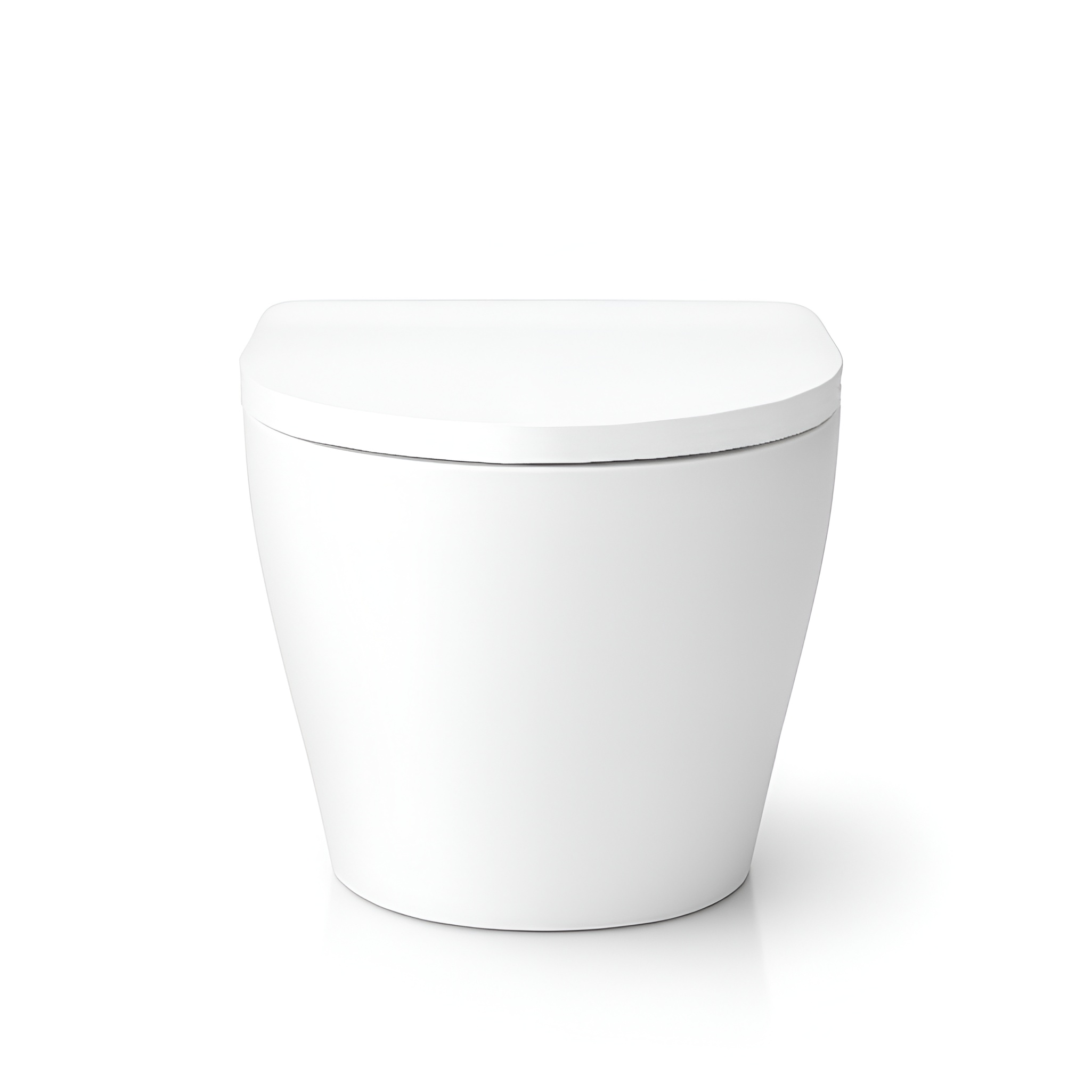 WC suspendu SOGO blanc brillant avec abattant en duroplast blanc