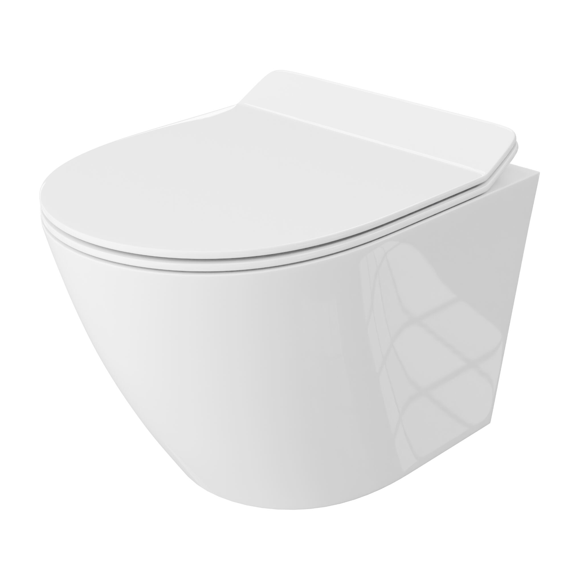 WC suspendu SOGO SLIM avec abattant Slim et technique de rinçage sans bride RIM+