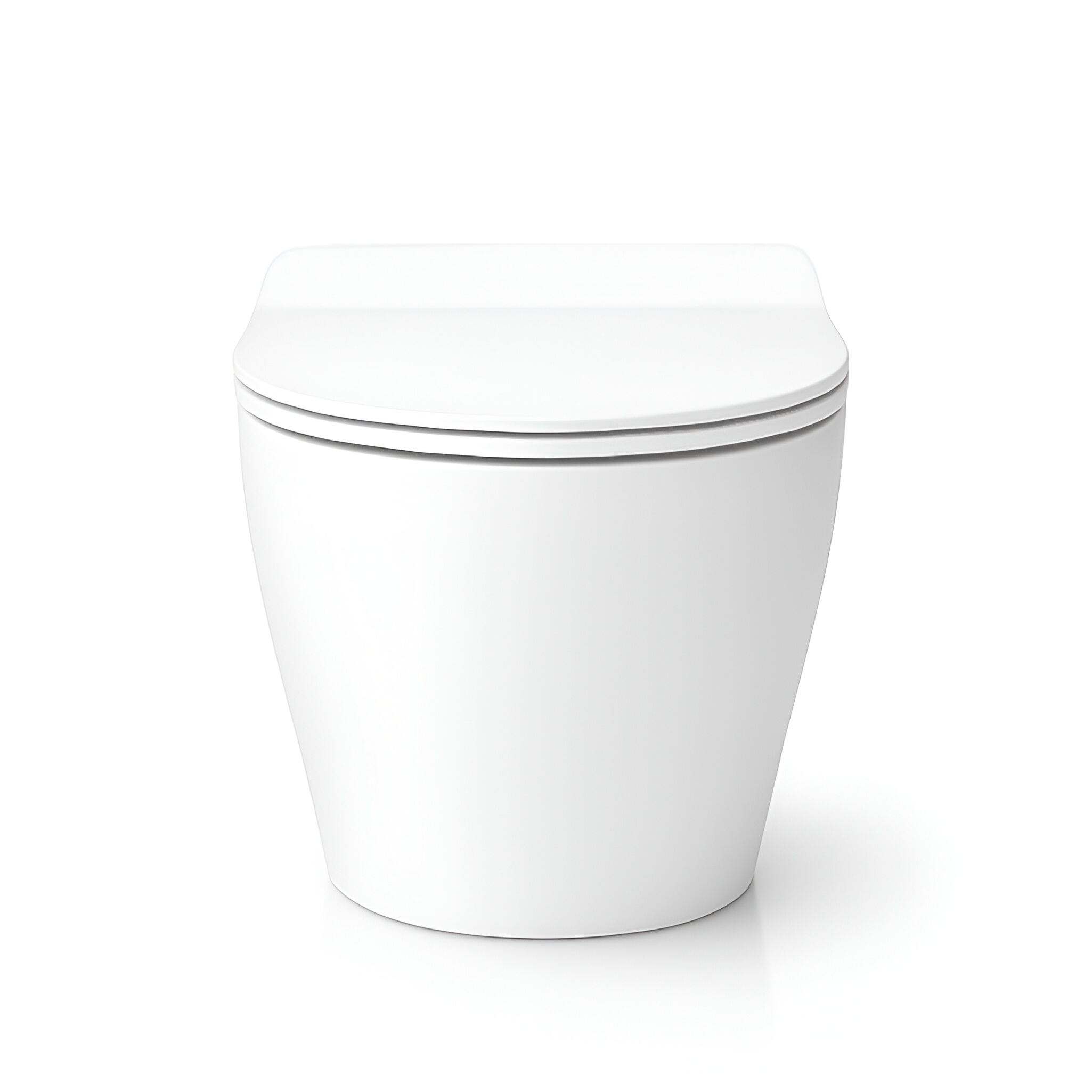 WC suspendu SOGO SLIM sans bride en céramique blanc brillant