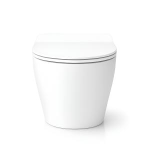 WC suspendu SOGO SLIM avec abattant Slim et technique de rinçage sans bride RIM+ - Image supplémentaire