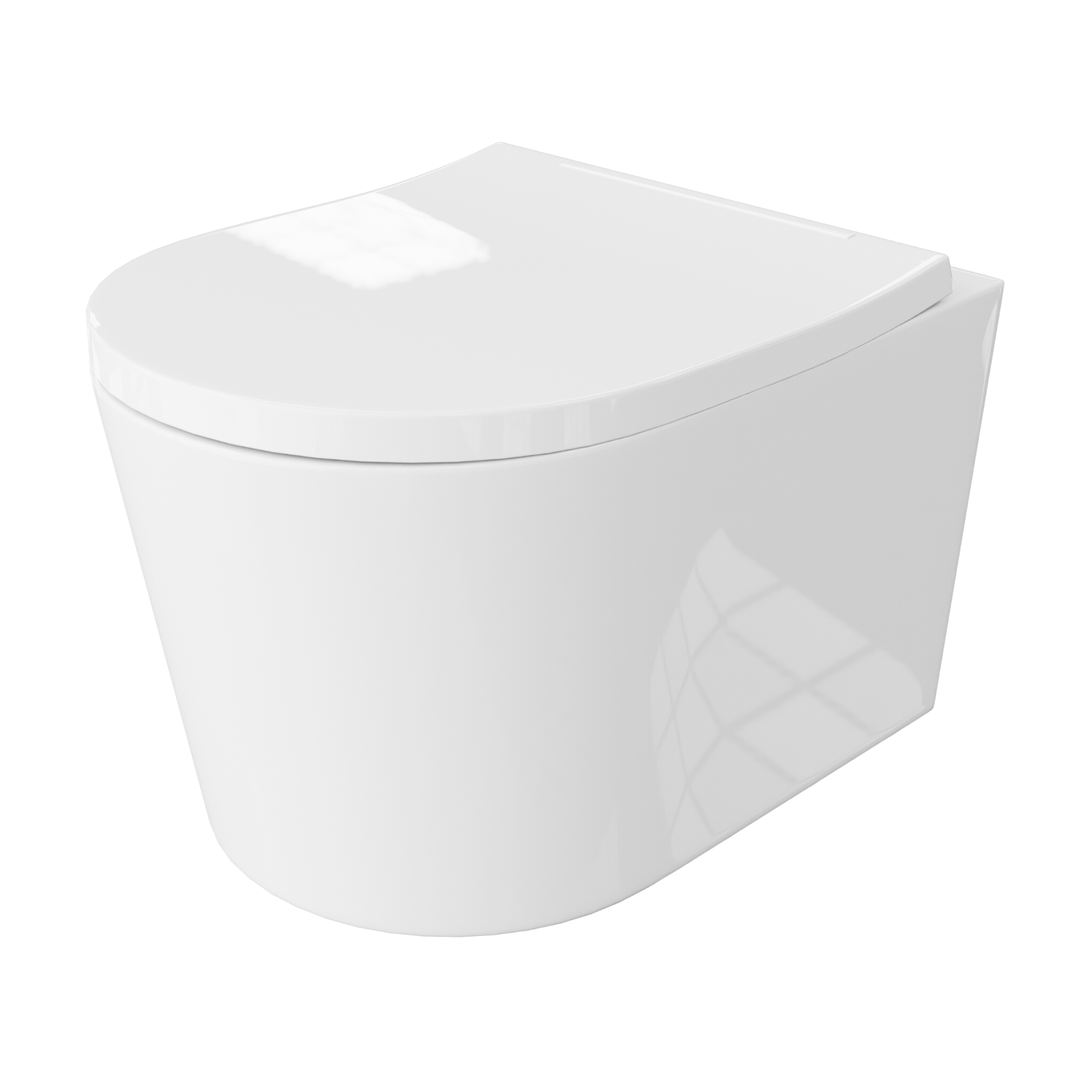 WC suspendu Versoni 3.0 – design sans bride avec rinçage tourbillonnaire silencieux