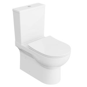 WC compact POSEJDON – semi-ovale, sans bride de rinçage, avec abattant à fermeture ralentie - Image principale