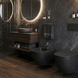 Bidet suspendu Sinto Black – noir mat - Image supplémentaire