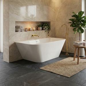 Baignoire îlot adossée au mur Elias 1700 - Image supplémentaire