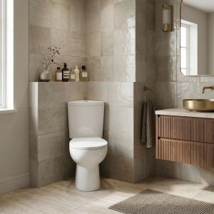 WC compact d'angle Bartolini pour une installation en angle peu encombrante - Image supplémentaire