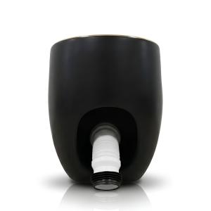 Pack WC compact SILIA RIM Black/Gold Line – noir avec liseré dorée - Image supplémentaire