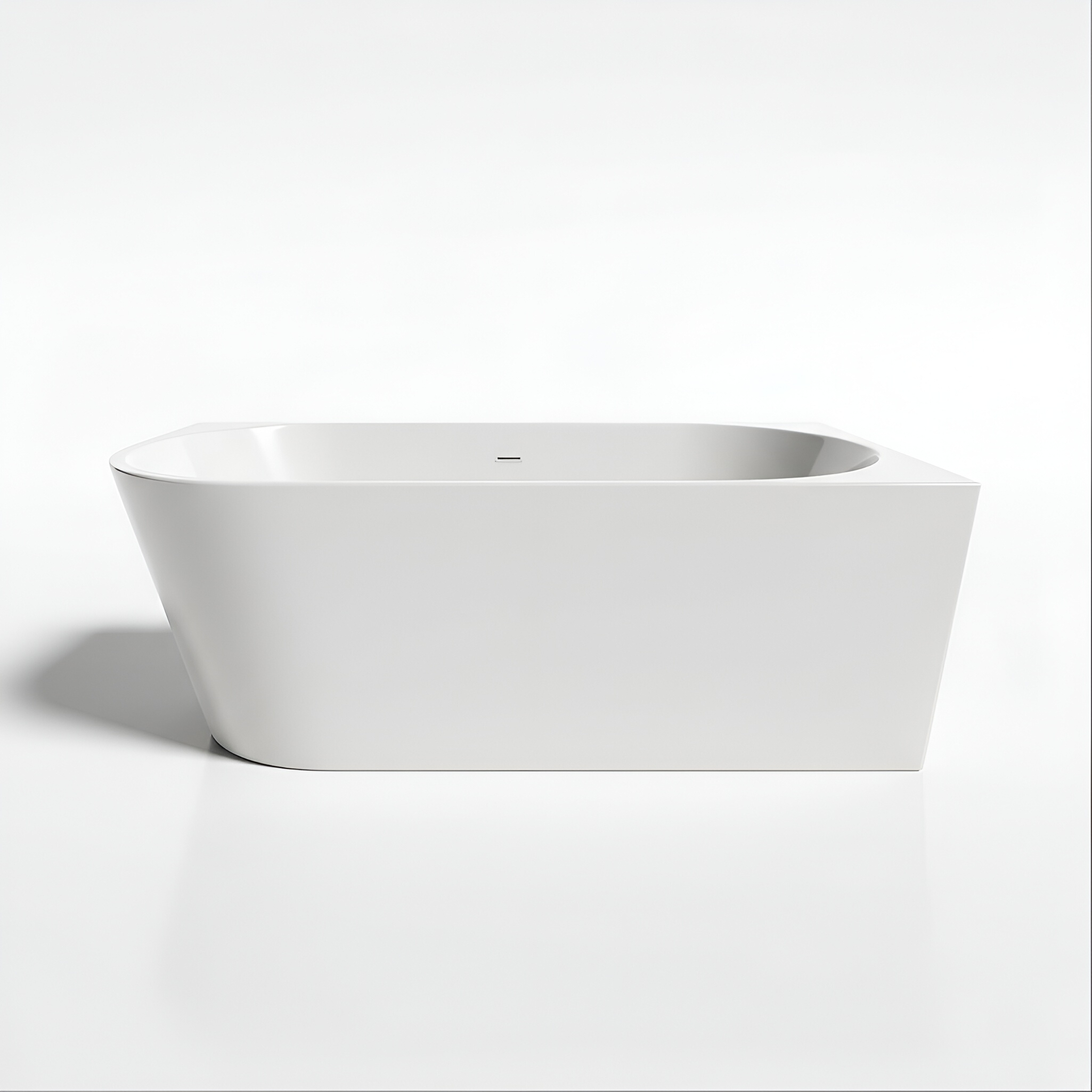 Baignoire d'angle Caldera 1700 version gauche, blanc brillant