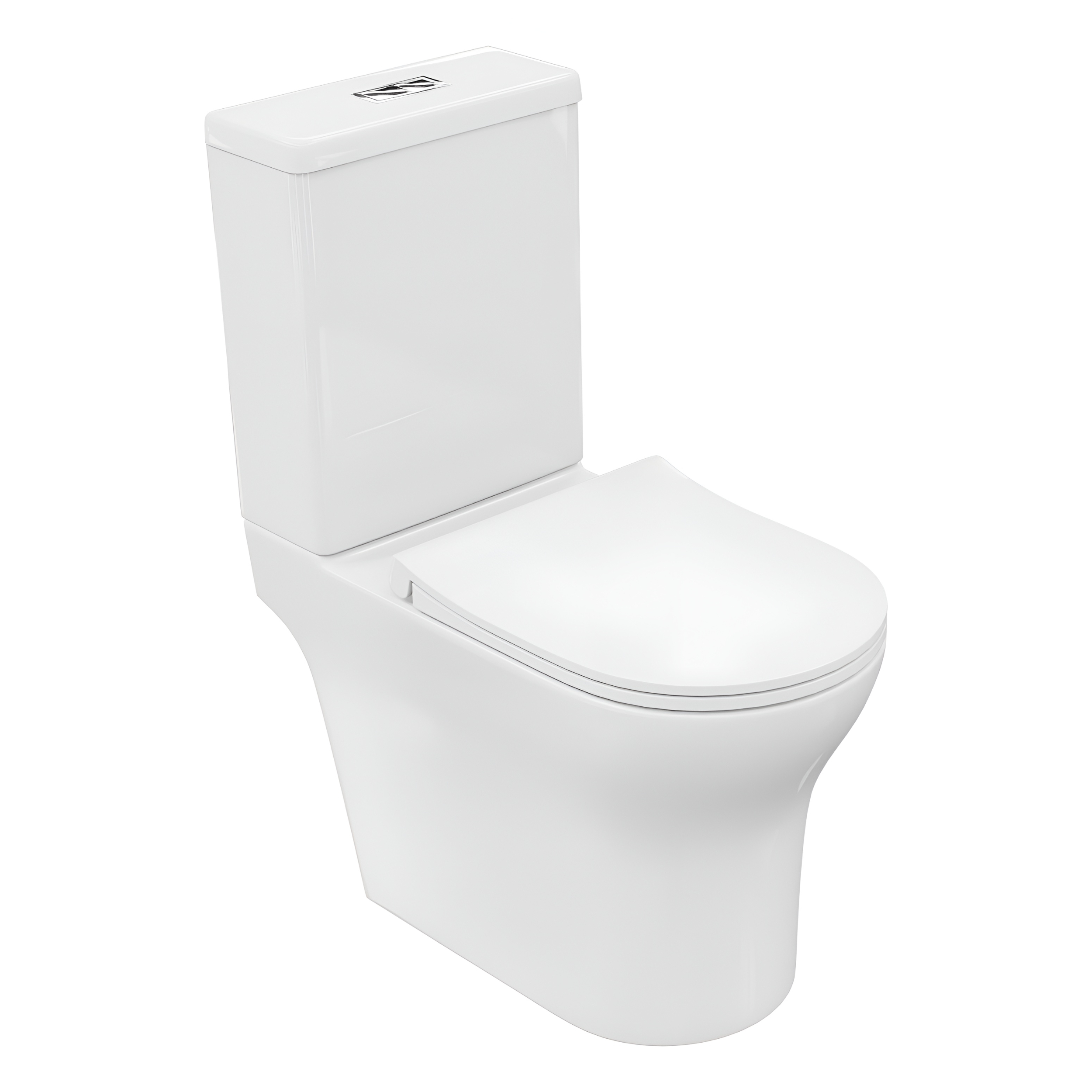 WC compact Ecolet 3.0 – chasse d'eau Tornado et abattant à fermeture douce, hygiénique et économe en eau