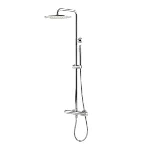 Ensemble de douche apparent avec thermostat et douche de pluie Orion Chrome - Image principale