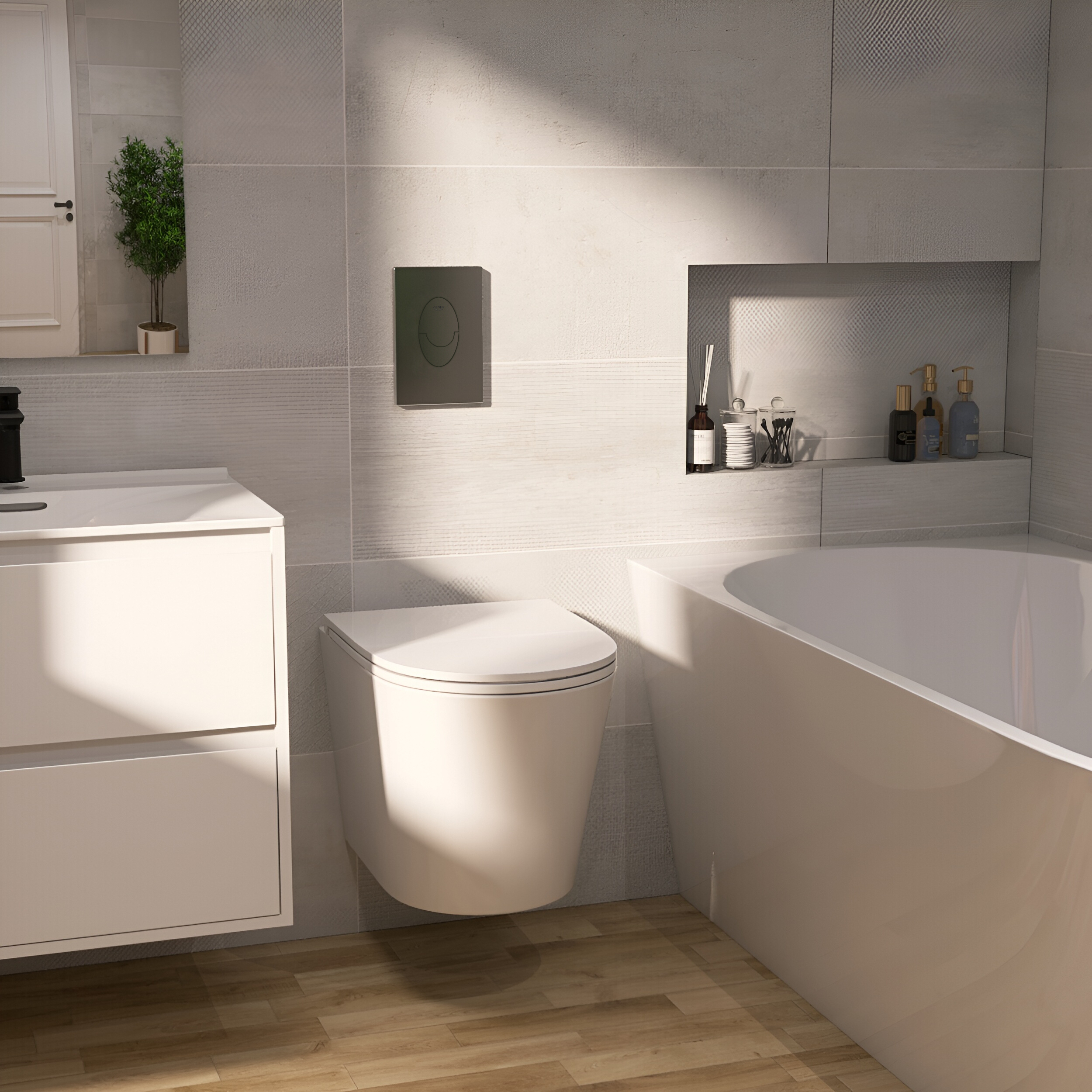Bâti-support GROHE Solido Start de l'ensemble WC encastré