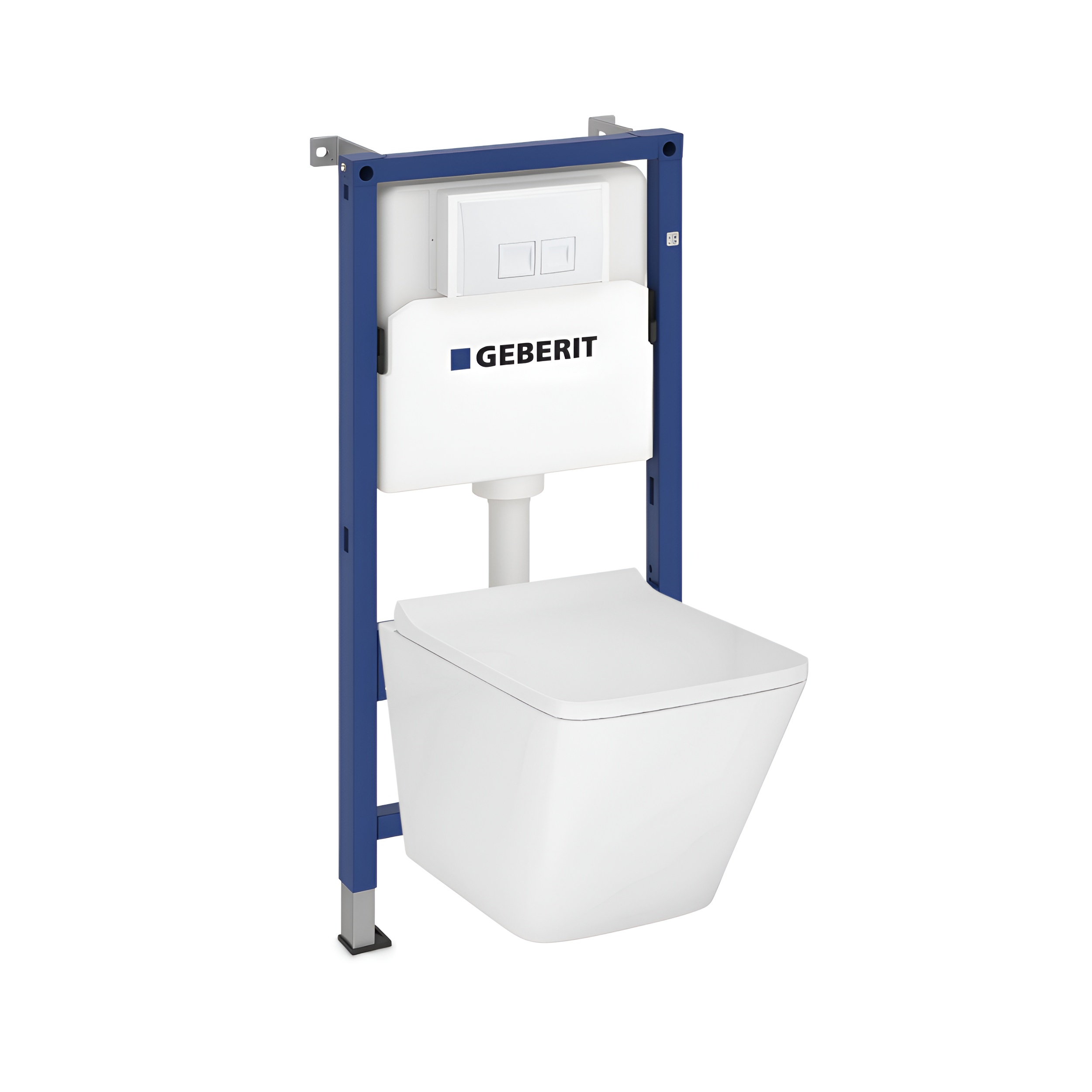 Pack complet Maio avec cuvette suspendue blanche et abattant
