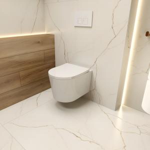 PACK COMPLET : bâti-support Geberit Duofix Basic + WC suspendu Versoni White sans bride avec système de chasse Tornado + plaque de déclenchement Delta 25 pour double chasse - Image supplémentaire