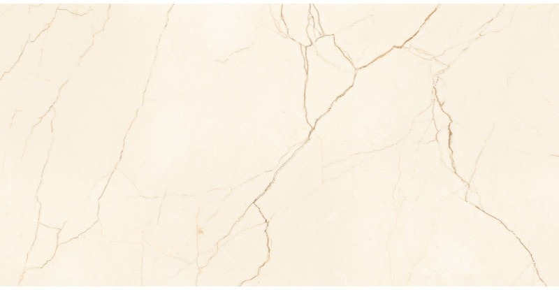 Carreau Caliza Crema lappato crème au format 60 × 120 cm