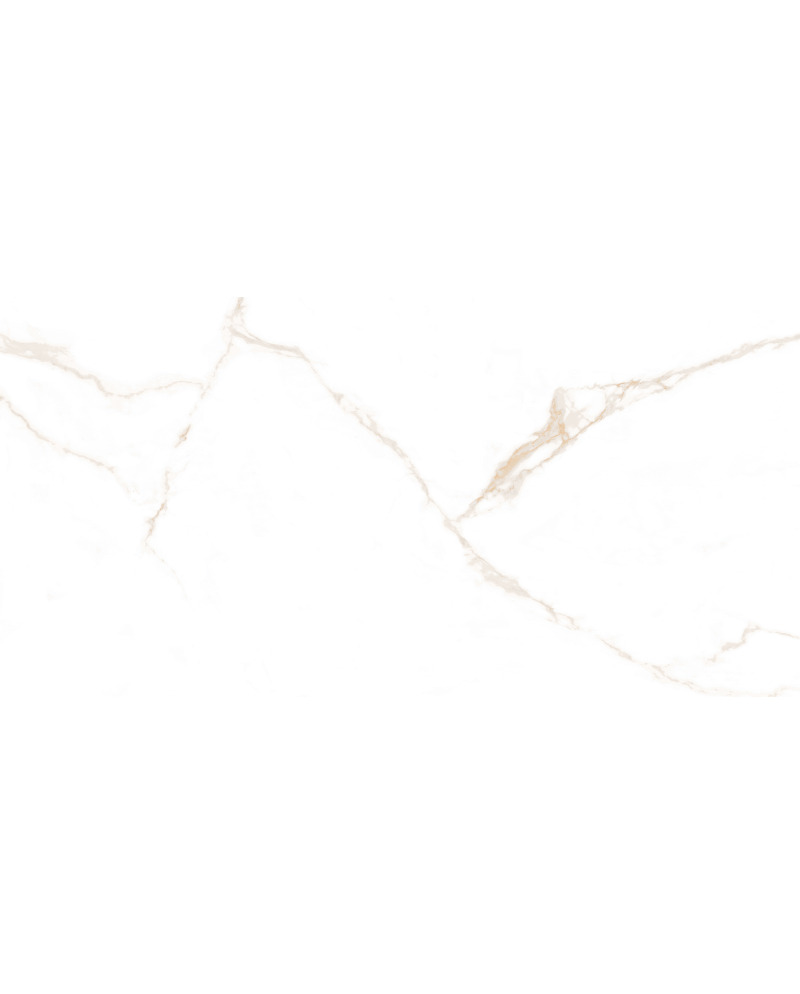 Grès cérame émaillé Pristine Gold à surface polie brillante, veinures dorées