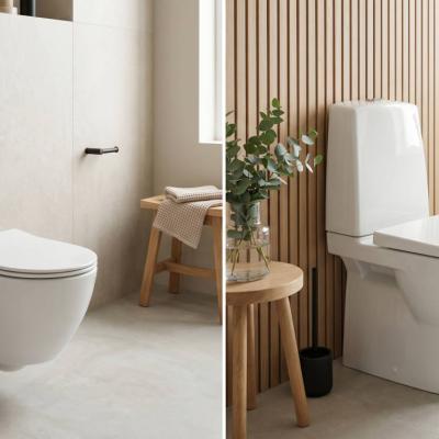 WC suspendu ou WC sur pied ? Ce que vous devez savoir avant de faire votre choix