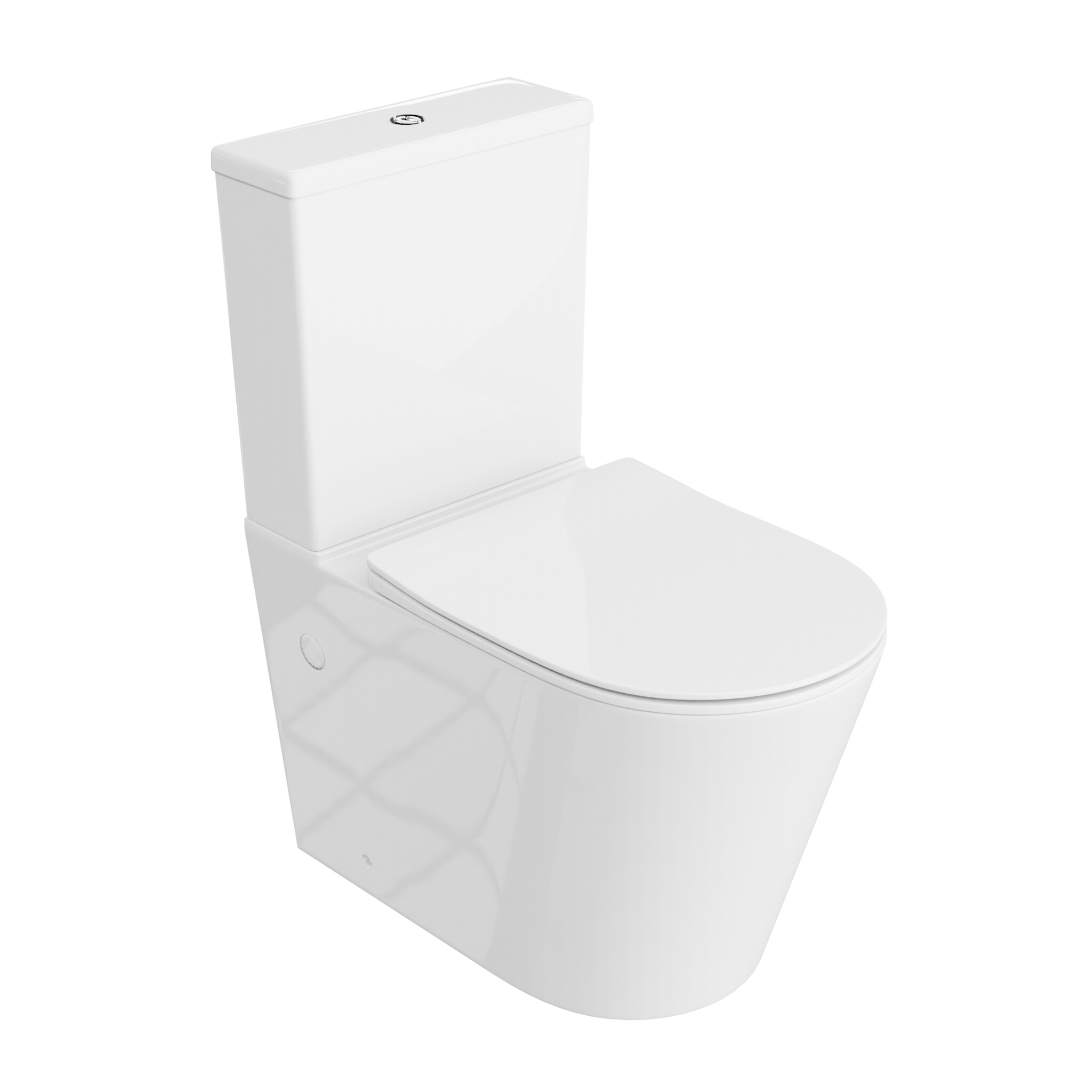 WC compact Anton 2.0 avec chasse d'eau tourbillonnaire – économe en eau et durable