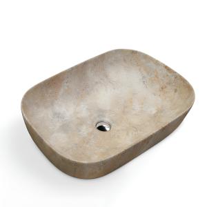 Vasque à poser Apate aspect marbre – élégante et facile d'entretien - Image supplémentaire