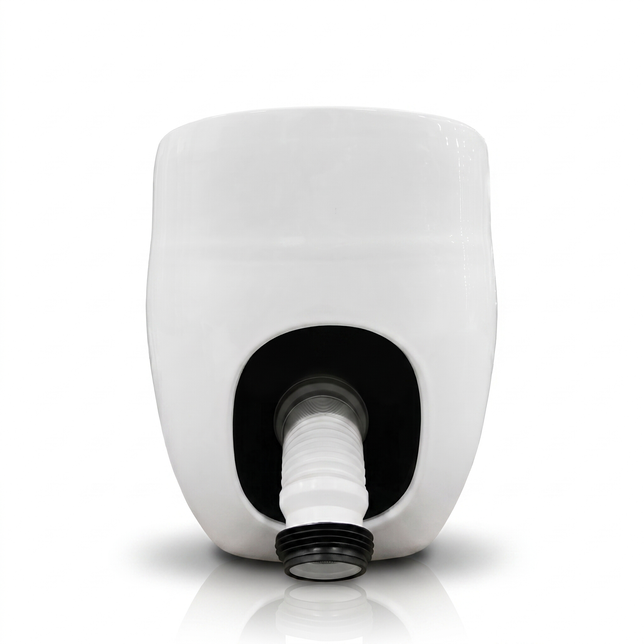 WC compact SILIA RIM blanc brillant avec abattant