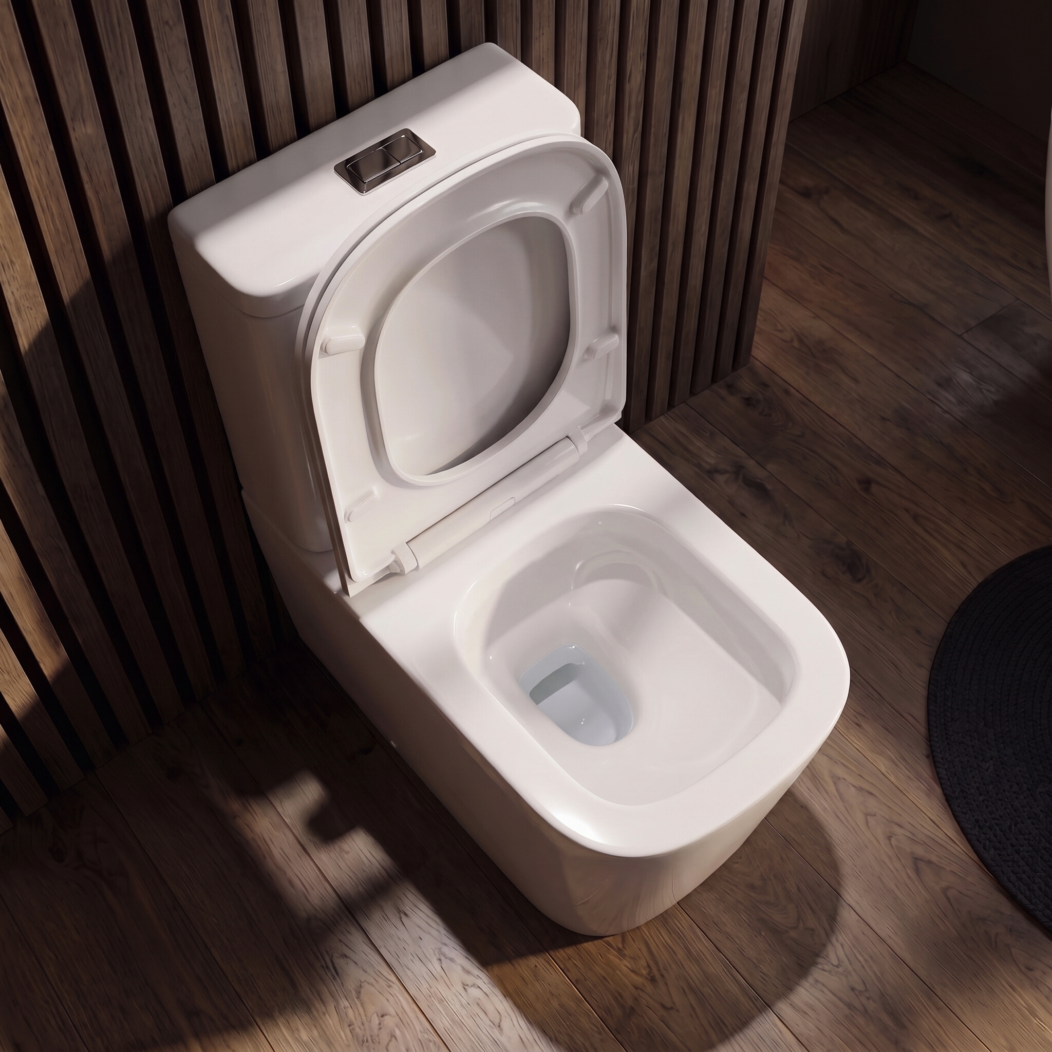 Pack WC Tryton 3.0 blanc brillant avec abattant en duroplast