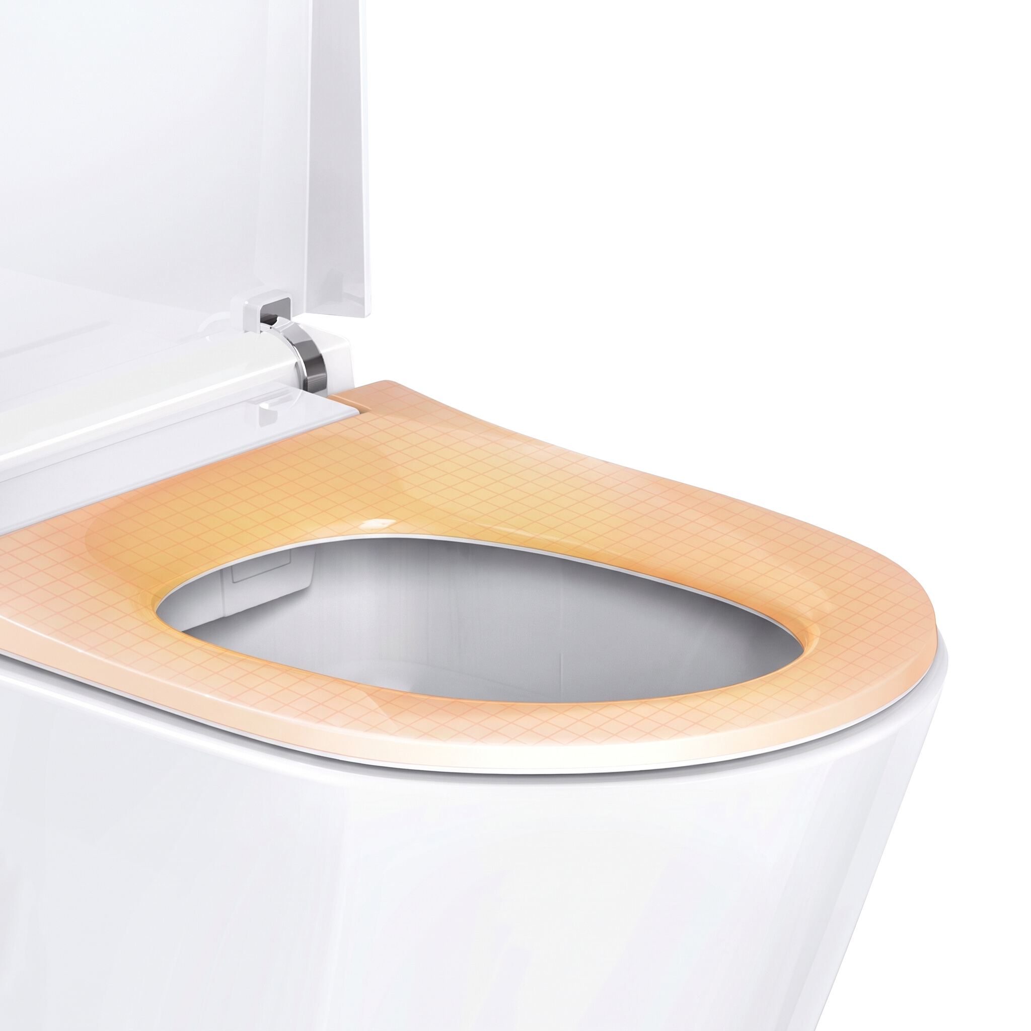 Cuvette WC suspendue Lumina Limited Option sans bride, céramique sanitaire blanc brillant
