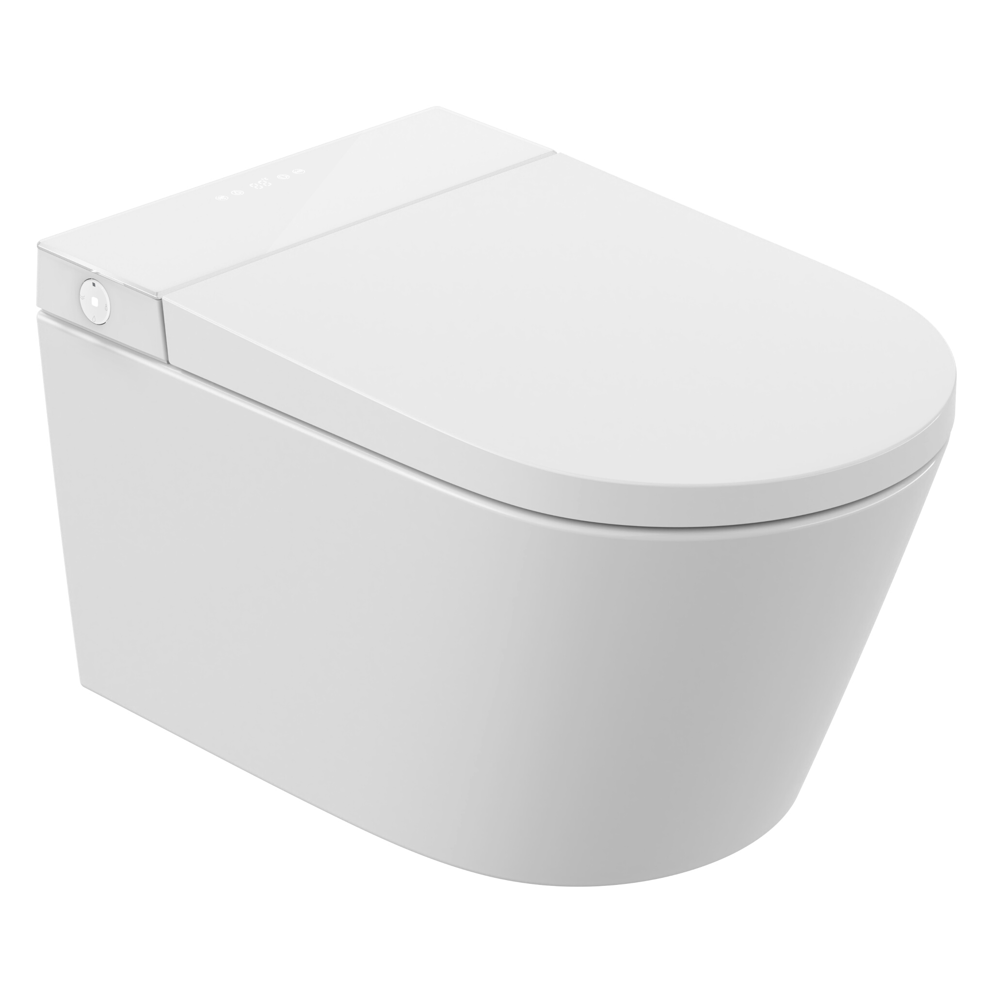 Cuvette WC suspendue Lumina Limited Option avec abattant Smart, céramique blanc brillant