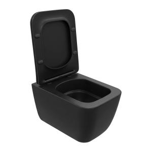 Cuvette WC suspendue sans bride Onil Black 3.0 Noir Mat - Image supplémentaire