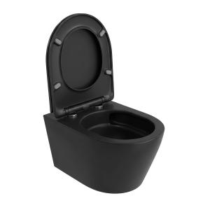 Cuvette WC suspendue sans bride Praia Black 2.0 Noir Mat - Image supplémentaire