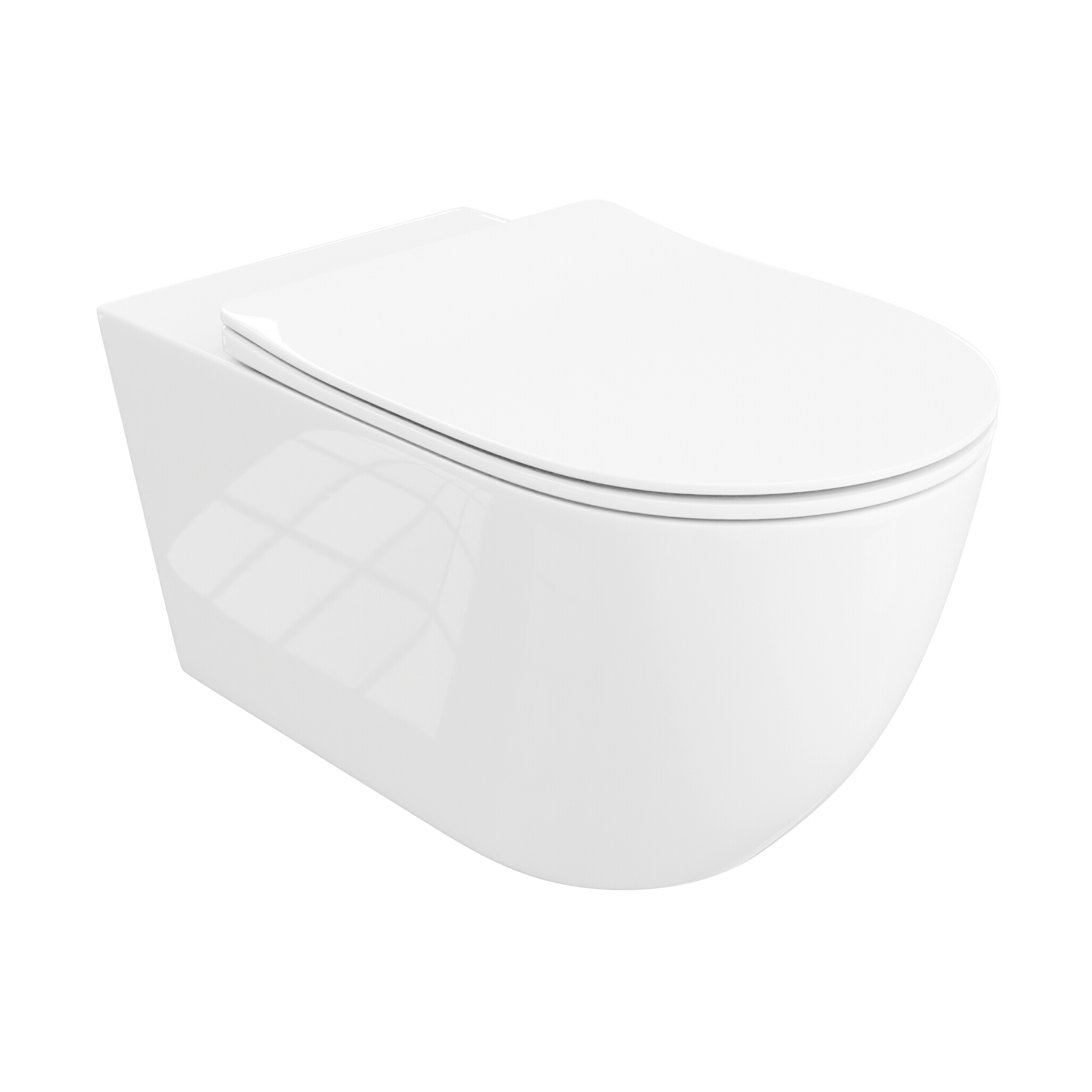 WC suspendu Sinto Grande 3.0 en céramique blanc brillant