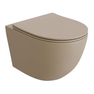 WC suspendu sans bride Sinto Light Khaki 3.0 avec abattant - Image principale
