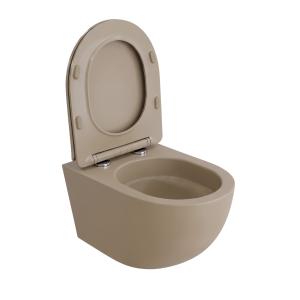 WC suspendu sans bride Sinto Light Khaki 3.0 avec abattant - Image supplémentaire