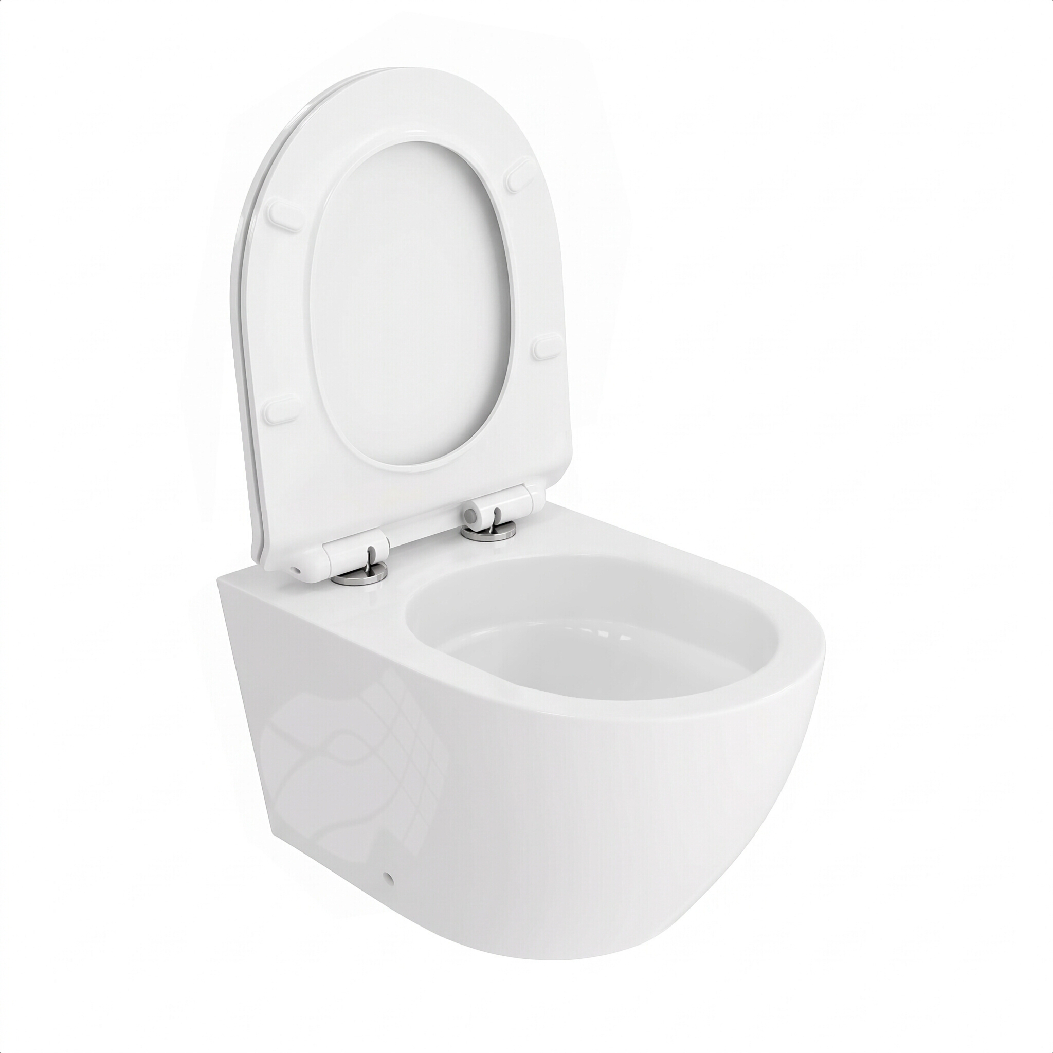 WC suspendu Sofi Slim 3.0 sans bride, céramique blanc brillant
