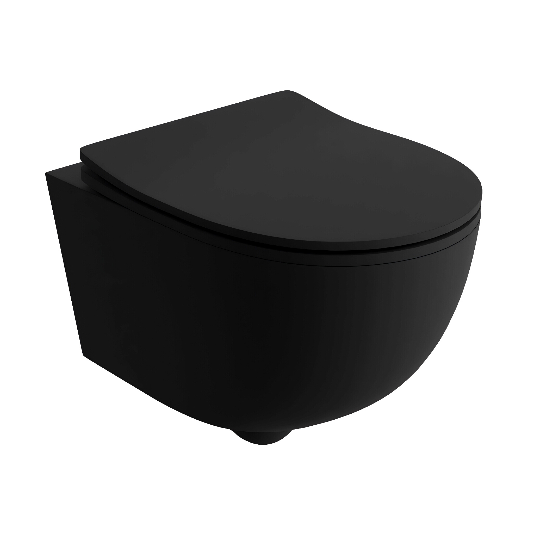 WC suspendu Brava Black – noir mat