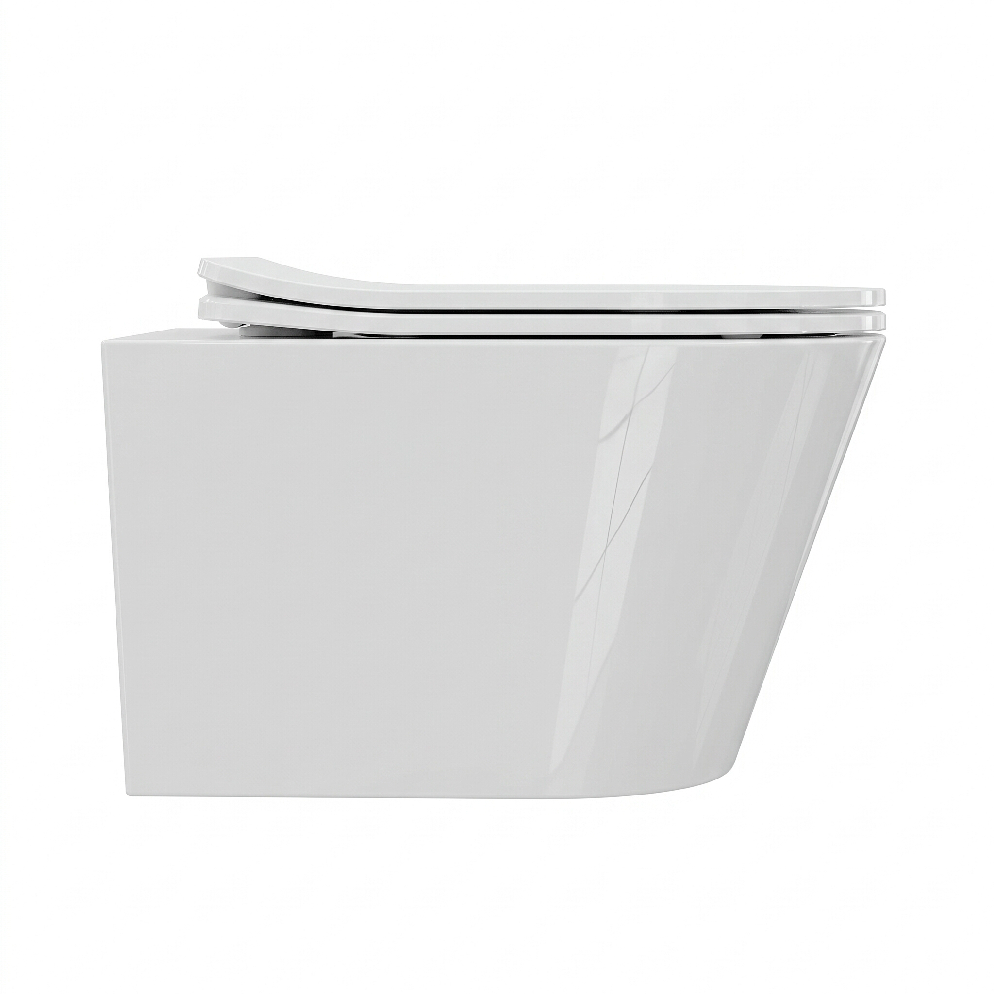 WC suspendu Cante 2.0 blanc brillant avec abattant blanc
