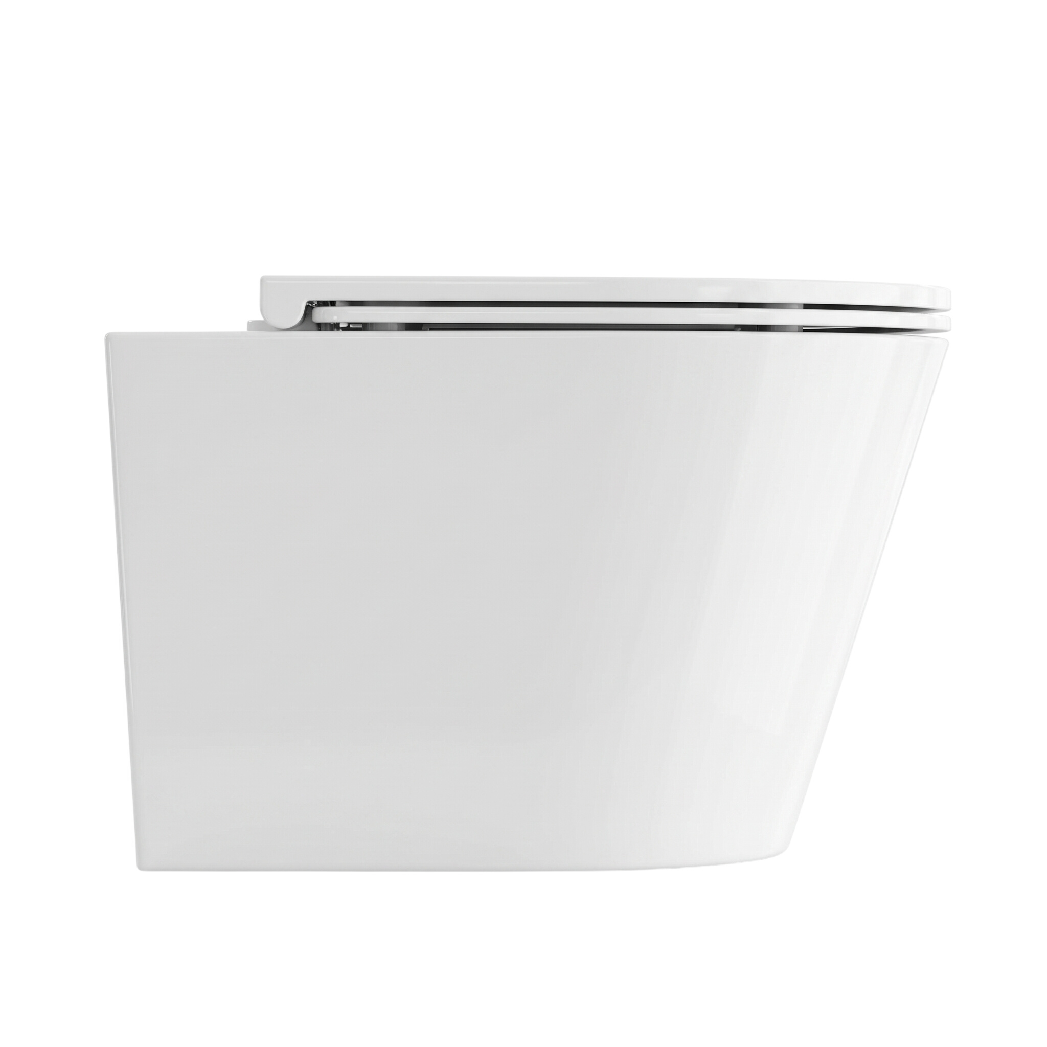 WC suspendu Galve 3.0 blanc brillant avec abattant blanc en duroplast