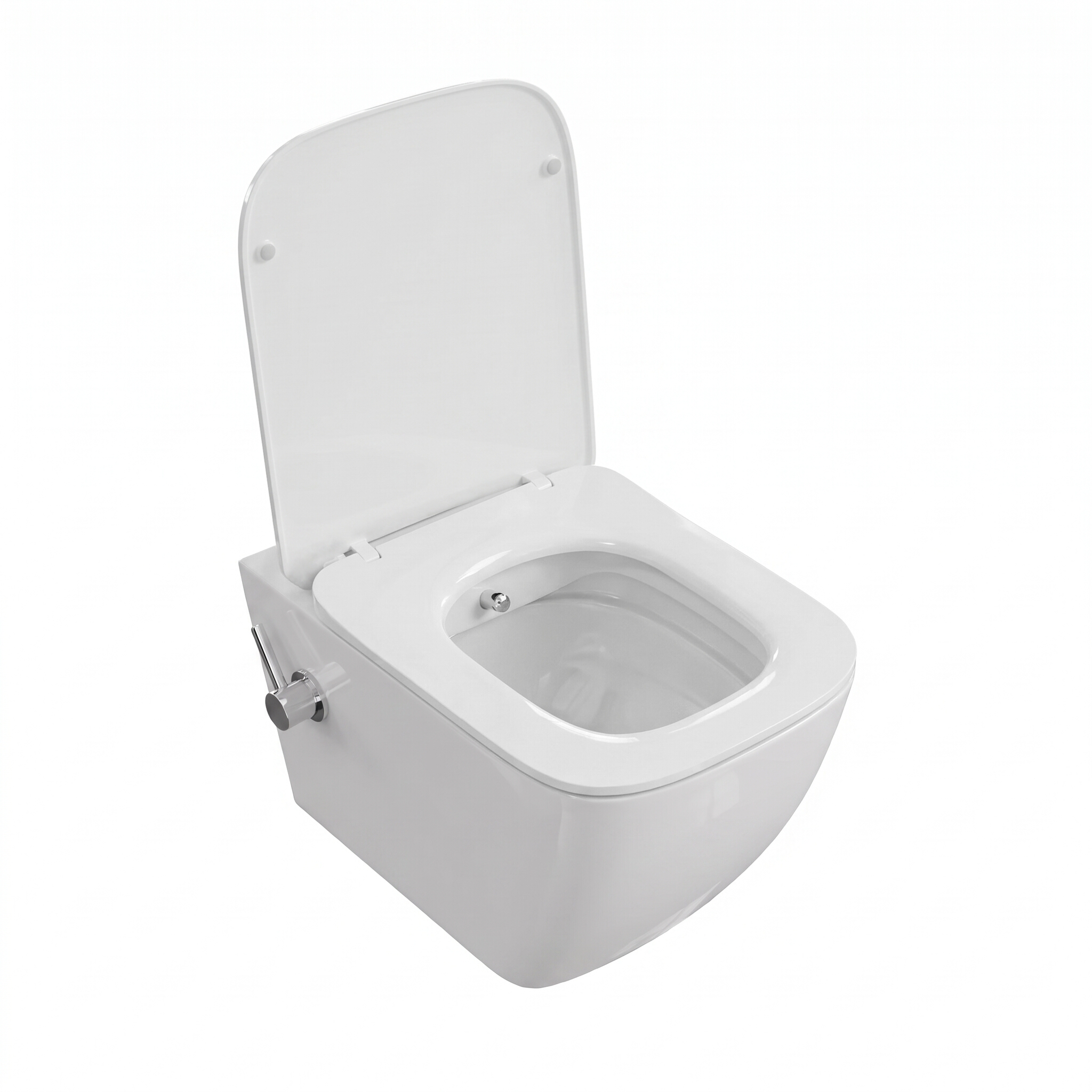 WC suspendu PARANA blanc brillant avec abattant en duroplast