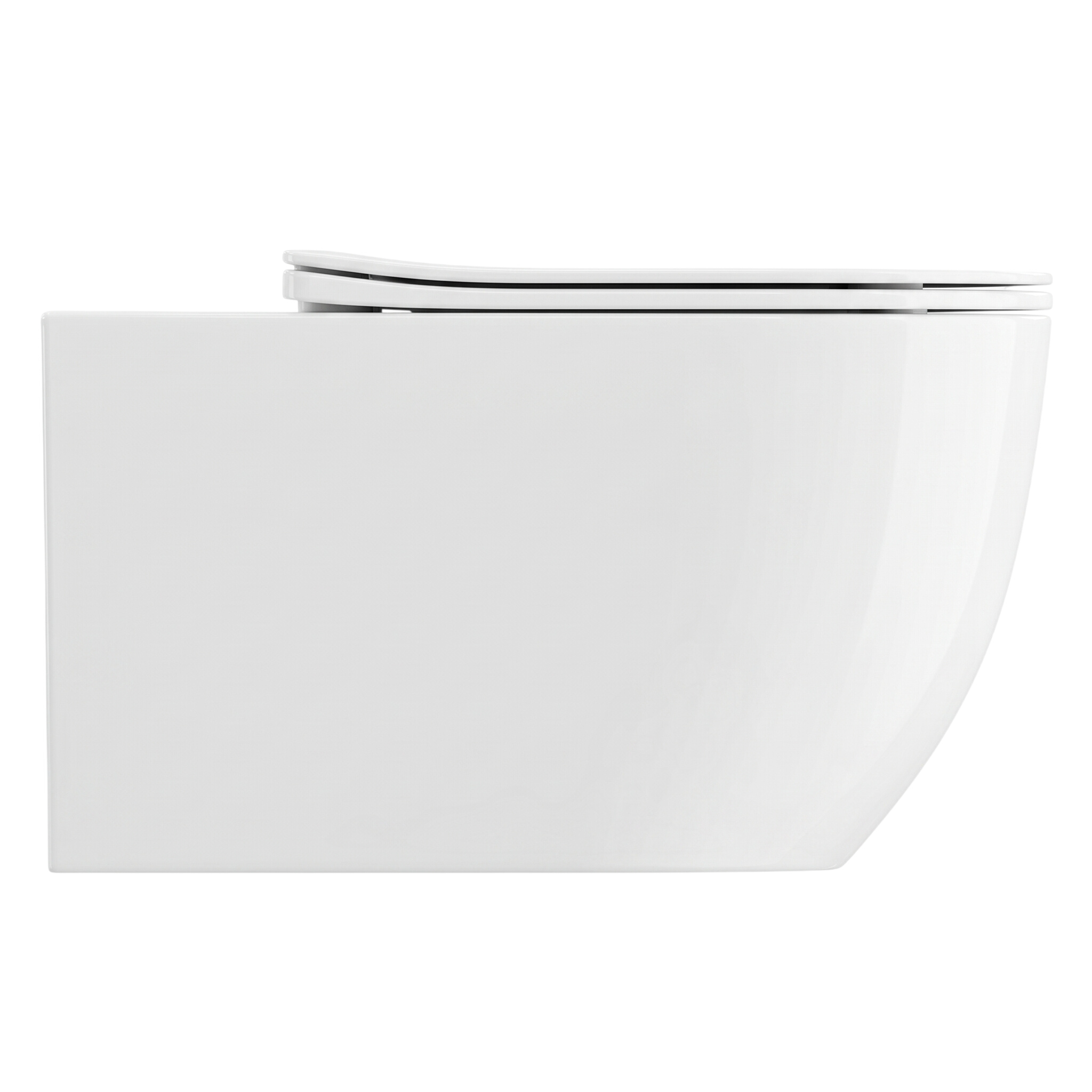 WC suspendu Sinto Grande blanc avec abattant Slim blanc