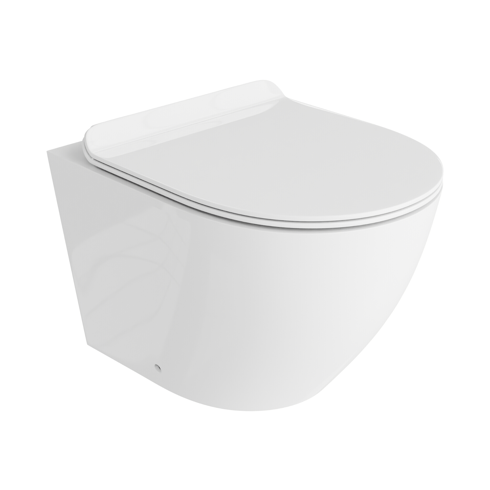 WC à poser Sofi blanc avec abattant blanc