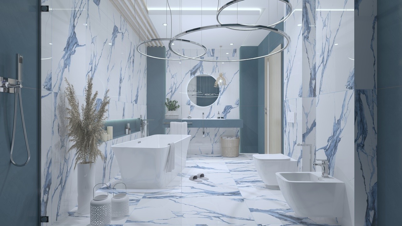 Baignoire îlot RILASSA 1700 en acrylique blanc brillant