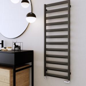 Radiateur de salle de bain Hermes Black 910 en noir mat - Image supplémentaire