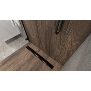 Caniveau de douche PLATE BLACK 700 – Noir - Image supplémentaire