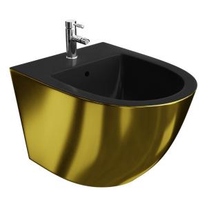 Bidet suspendu SOFI SLIM Gold/Black – extérieur doré, intérieur noir - Image principale